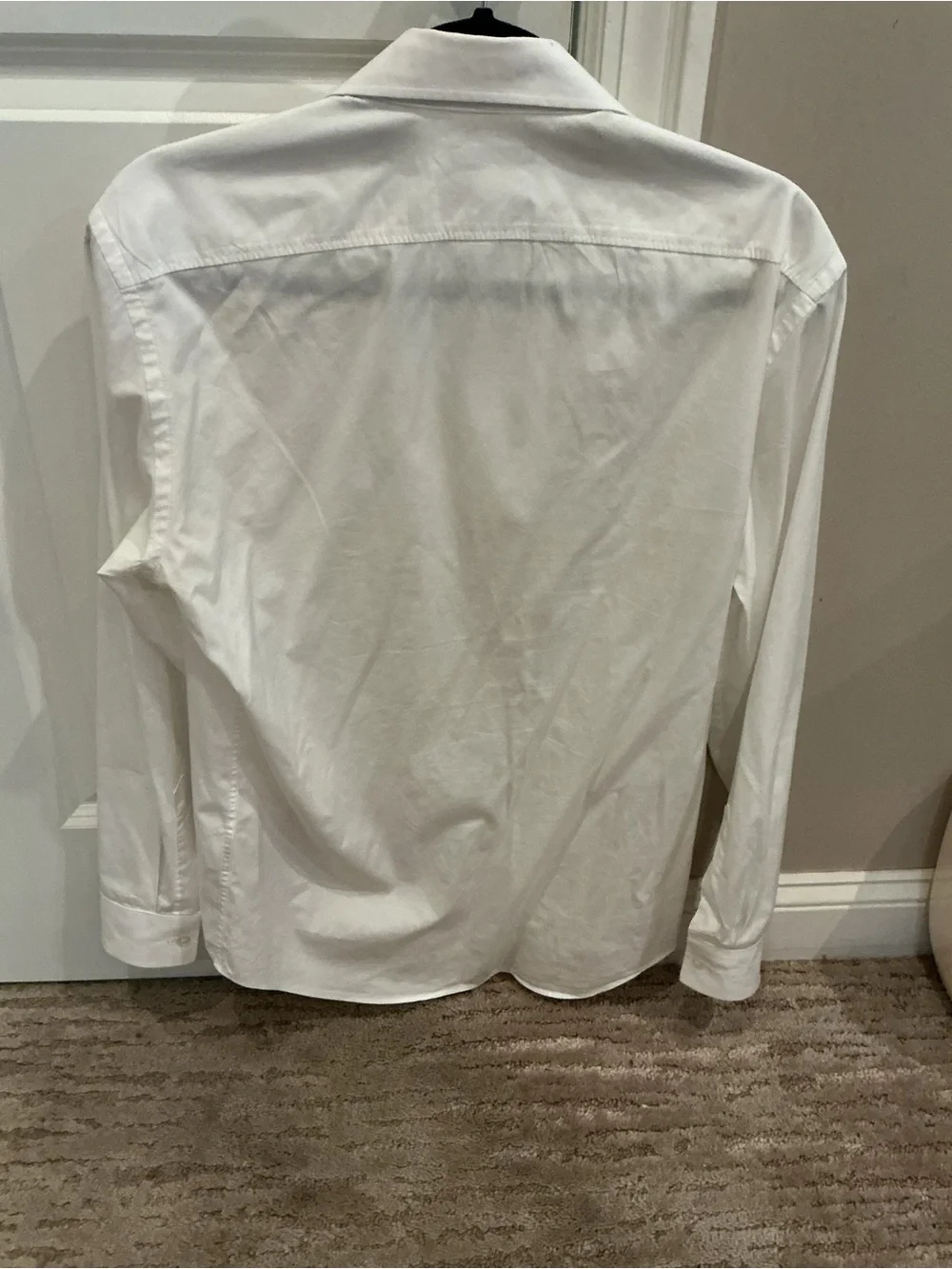 Burberry Brit White Dress Shirt with Signature Check Trim - Picture 4 of 4